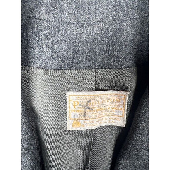 Pendleton 100% Virgin Wool Blazer Jacket Gray Womens Size 8 - Picture 2 of 9